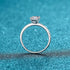 Emarald Cut Moissanite Engagement Ring Cat Jewelry